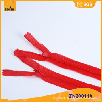 Vente en gros 3 # Zipper invisible avec ruban en dentelle ZN20011